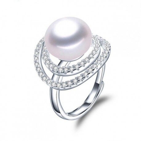 Inel Perle Model 4 - argint si perle de cultura